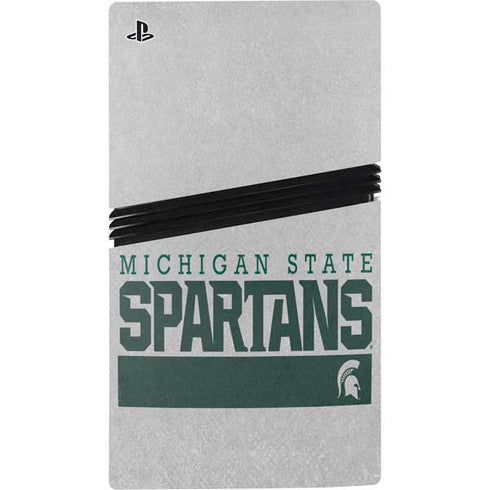 Michigan State University Spartans Marquee PS5 Pro Disk Bundle  Skin